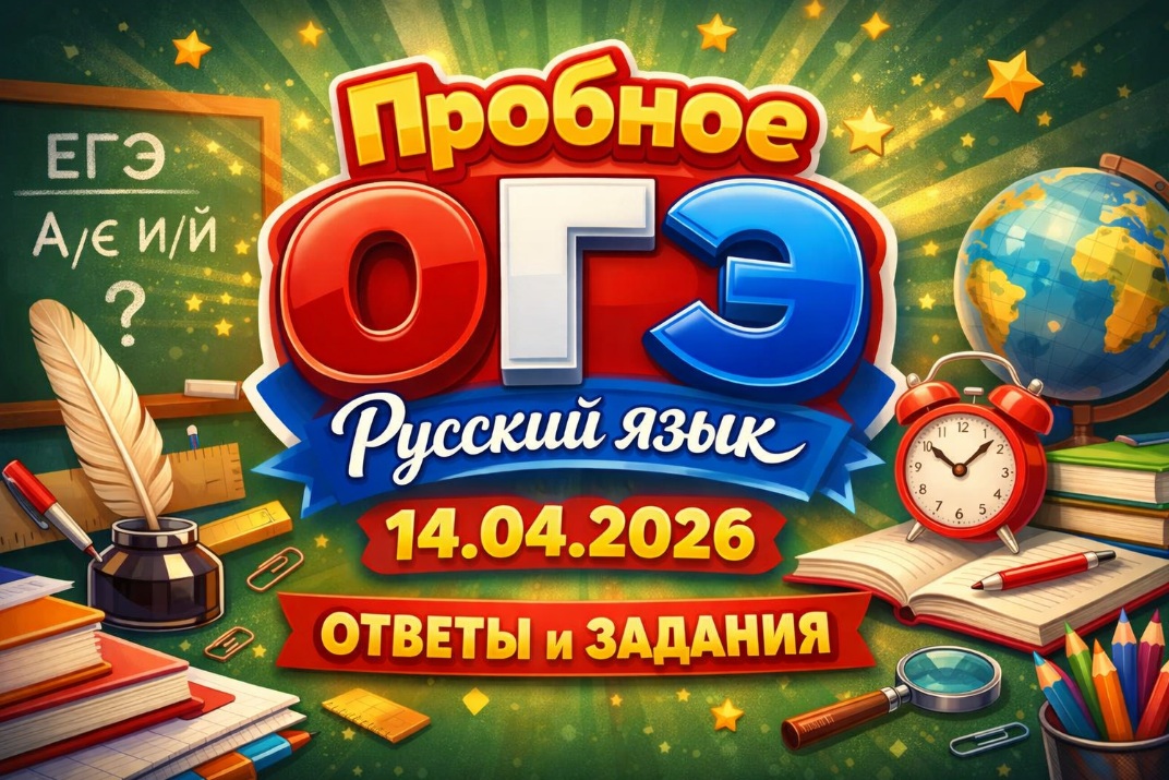 14.04.2026 - пробное ОГЭ по Русскому языку ответы и задания 9 класс